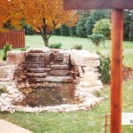 backyard waterfall limestone prebuilt