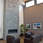 best western elite blue granite ledgerock fireplace