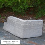charcoal limestone tigerstripe ledgerock veneer corner