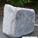 charcoal limestone tumbled random veneer corner