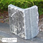 elite blue granite squared veneer corner