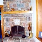 fireplace corner feildstone