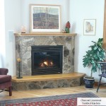 fireplace rancom charcoal limestone