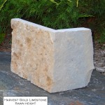 harvest gold limestone sawn height veneer corner