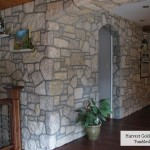 interior stone harvest gold limestone tumbled blend indoor wall