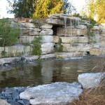 limestone waterfall detail