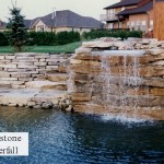 limestone waterfall pond