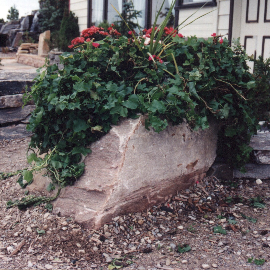 stone planter