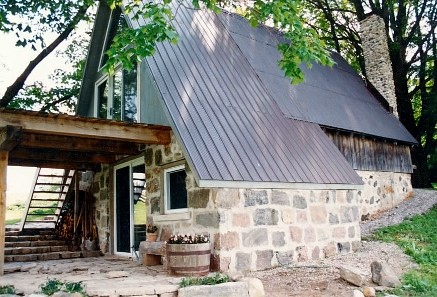 Old Rustic Blacksmith Shop Transformed into a Cottage