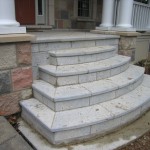 weatheredge limestone bush hammered square cut steps