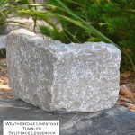 weatheredge limestone tumbled splitface ledgerock veneer corner